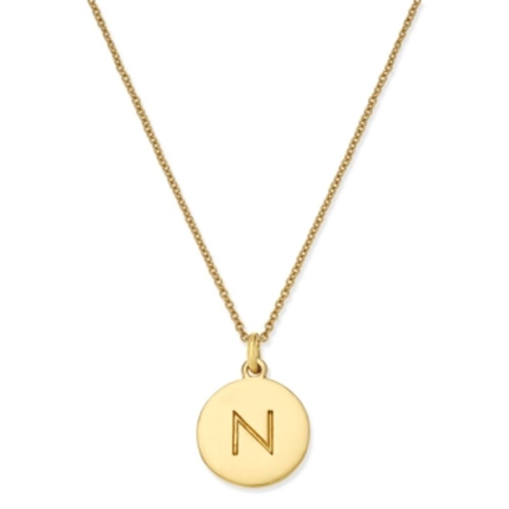 NWT Kate Spade Women New York One in a Million Initial Pendant Necklace,Gold-OS
